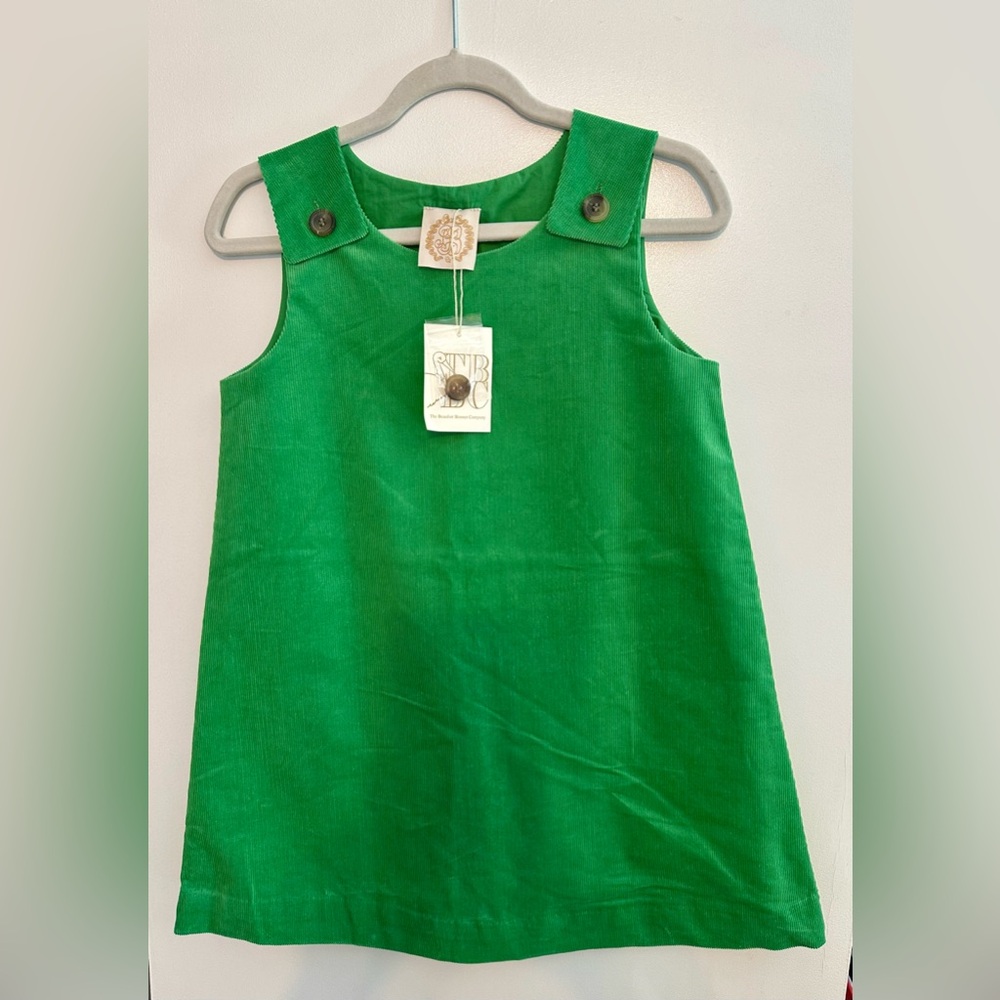 Beaufort Bonnet Juliet Jumper in green corduroy; size 8